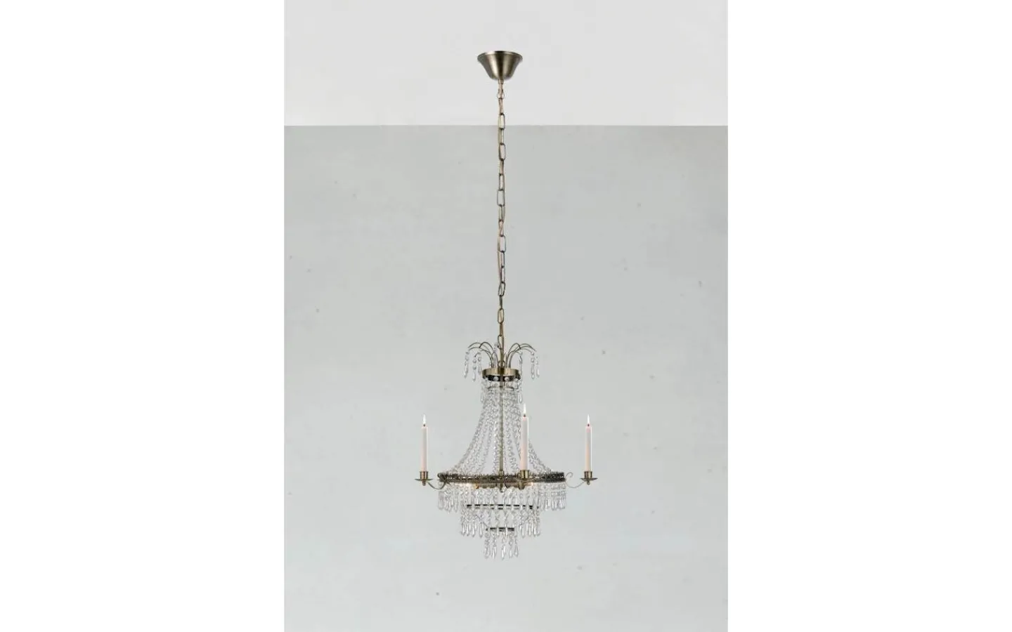 Kristallkronor-Markslojd Marielund Kristallkrona Antik 50 cm 3xE14