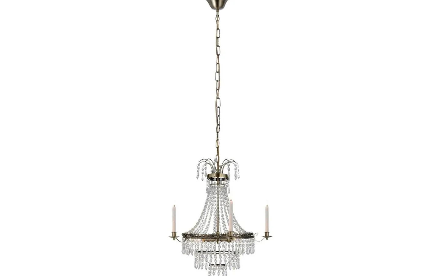 Kristallkronor-Markslojd Marielund Kristallkrona Antik 50 cm 3xE14