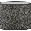 Ovala Lampskärmar-Hallbergs Marigold Velvet Oval Lampskärm 25cm Sage William Morris