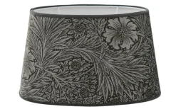 Ovala Lampskärmar-Hallbergs Marigold Velvet Oval Lampskärm 25cm Sage William Morris
