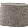 Ovala Lampskärmar-Hallbergs Marigold Velvet Oval Lampskärm 25cm Jute William Morris