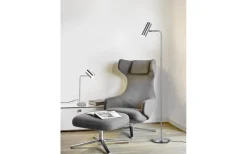 Golvläslampor-Trio Lighting Marley Golvlampa GU10 borstad stål