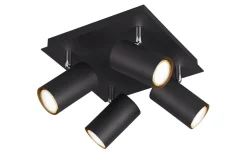Takspot Med Minst 4 Lampor-Trio Lighting Marley Spotlight 4-delad GU10 mattsvart