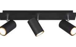 Avlånga Takspotlights|Takspot Med 3 Lampor-Trio Lighting Marley Spotlight 3-delad GU10 mattsvart