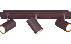 Avlånga Takspotlights|Takspot Med 3 Lampor < Trio Lighting Marley Spotlight 3-delad GU10 rustik