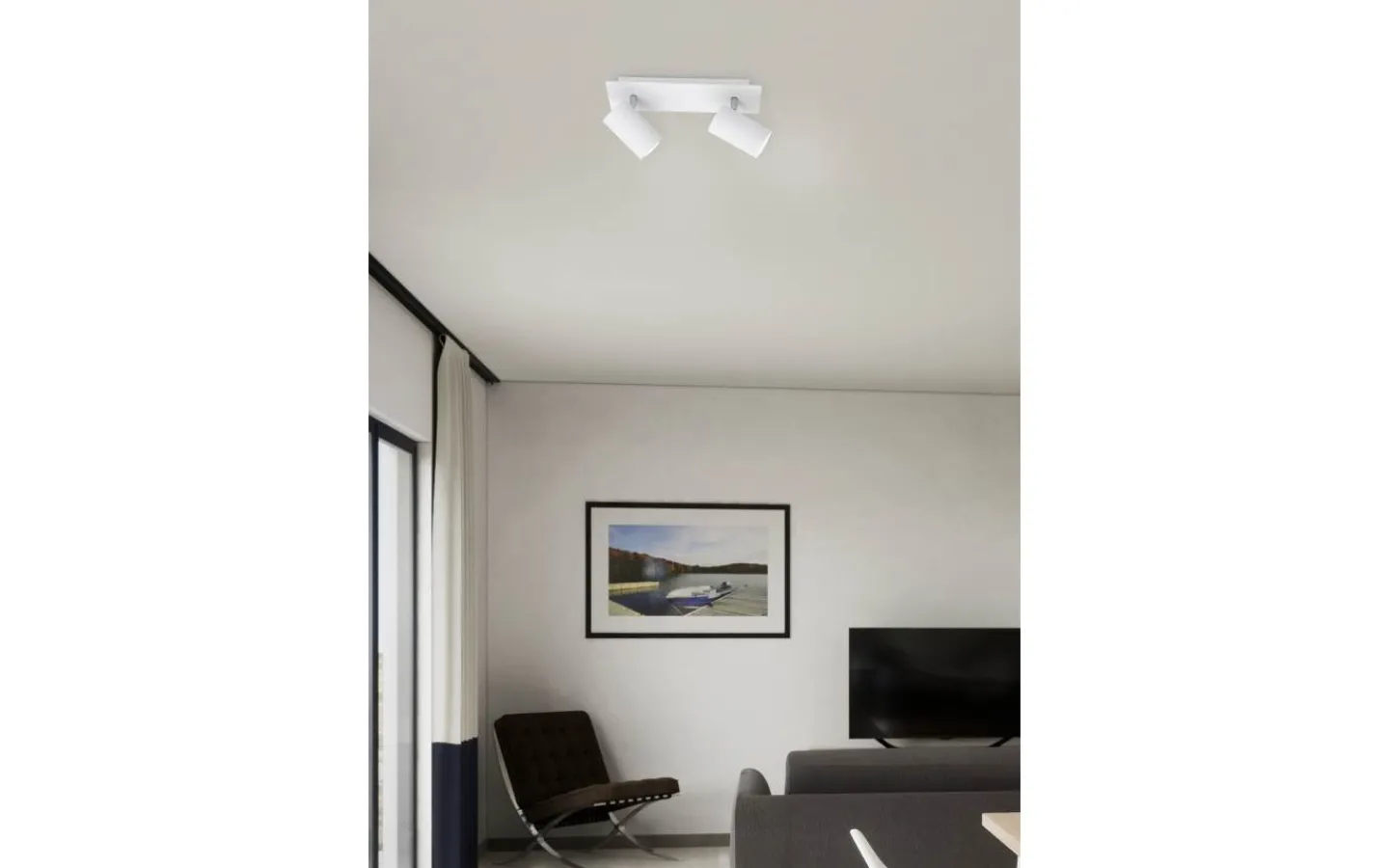 Takspot Med 2 Lampor-Trio Lighting Marley Spotlight 2-delad GU10 vit