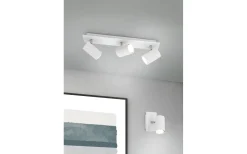 Avlånga Takspotlights|Takspot Med 3 Lampor < Trio Lighting Marley Spotlight 3-delad 3xGU 10 vit
