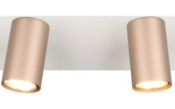 Takspot Med 2 Lampor < Trio Lighting Marley Spotlight 2-delat GU10 kaffebrun/mattvit