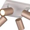 Takspot Med Minst 4 Lampor < Trio Lighting Marley Spotlight 4-delat GU10 kaffebrun/mattvit