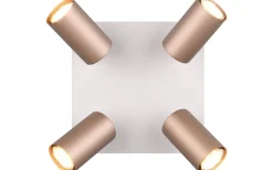 Takspot Med Minst 4 Lampor < Trio Lighting Marley Spotlight 4-delat GU10 kaffebrun/mattvit