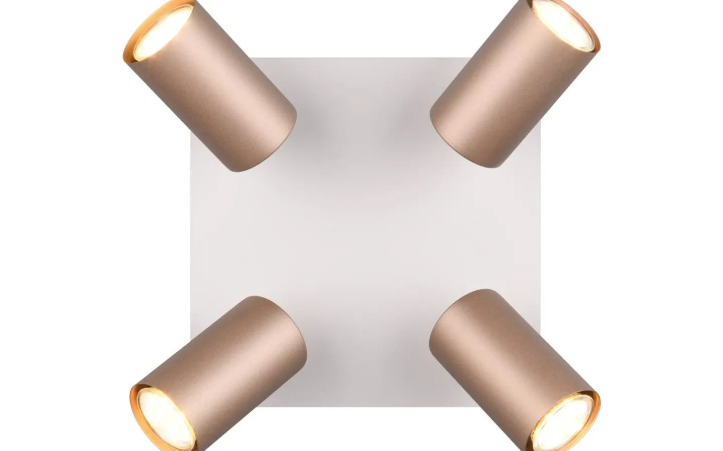 Takspot Med Minst 4 Lampor < Trio Lighting Marley Spotlight 4-delat GU10 kaffebrun/mattvit