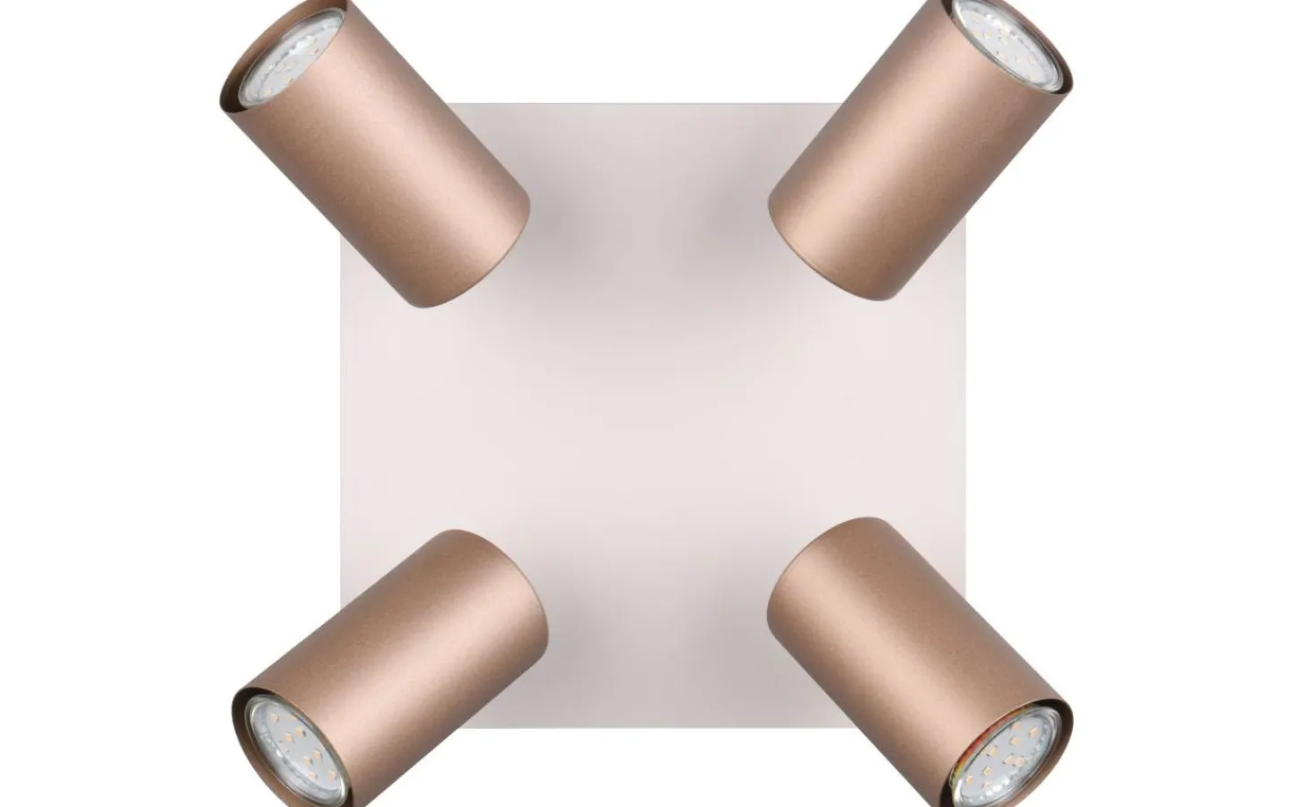 Takspot Med Minst 4 Lampor < Trio Lighting Marley Spotlight 4-delat GU10 kaffebrun/mattvit