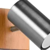 Läslampor < Trio Lighting Marley Spotlight GU10 borstat stål/trä