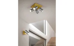 Läslampor < Trio Lighting Marley Spotlight GU10 borstat stål/trä