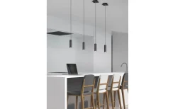Avlånga Taklampor-Trio Lighting Marley Takpendel 4-delat 75cm GU10 mattsvart