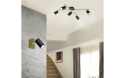 Takspot Med Minst 4 Lampor < Trio Lighting Marley Takspotlight 5-delad GU10 svart/guld