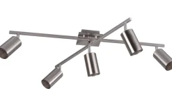 Takspot Med Minst 4 Lampor-Trio Lighting Marley Takspotlight 5-delad GU10 borstad stål