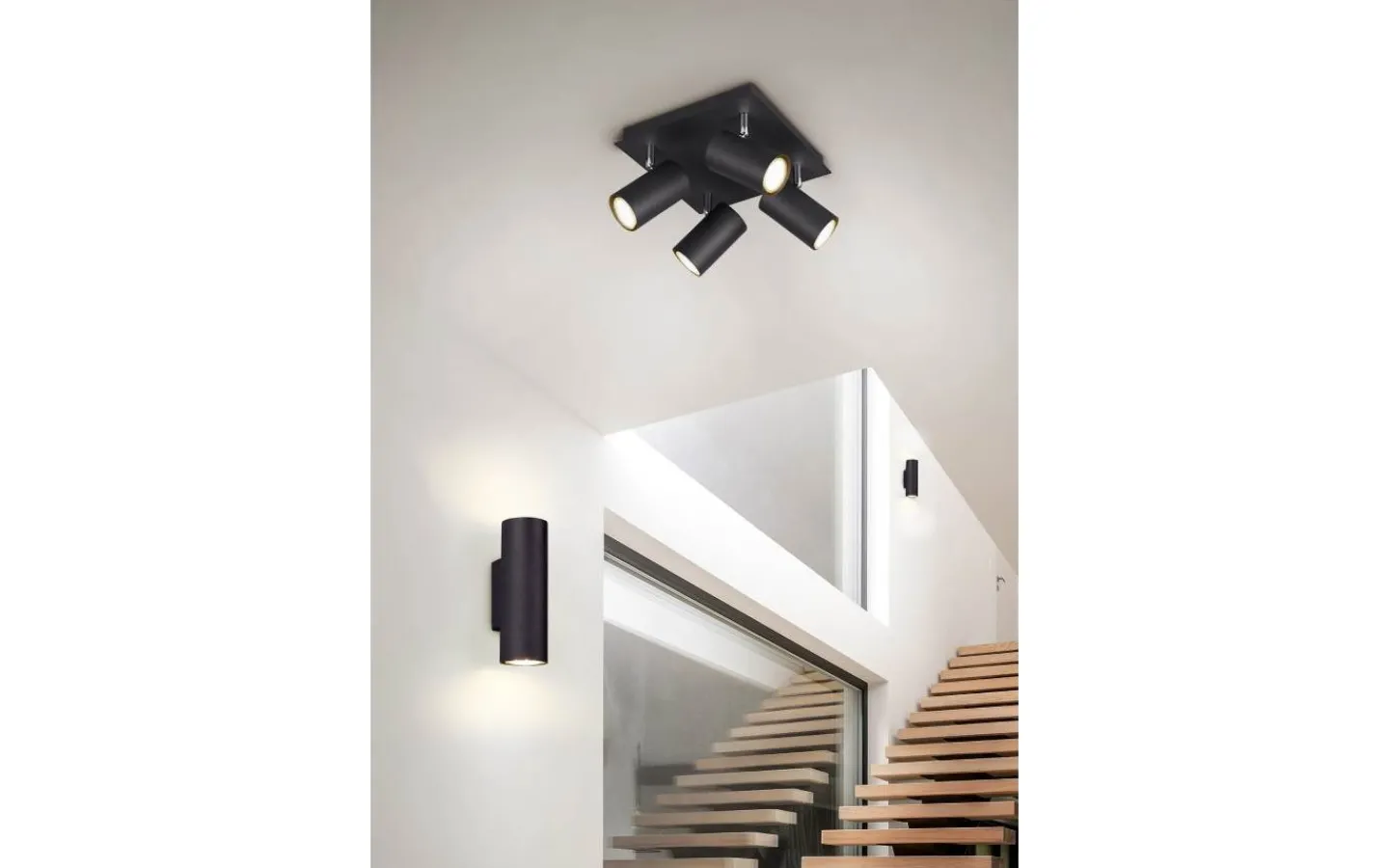 Lampetter < Trio Lighting Marley Vägglampa 2xGU10 mattsvart