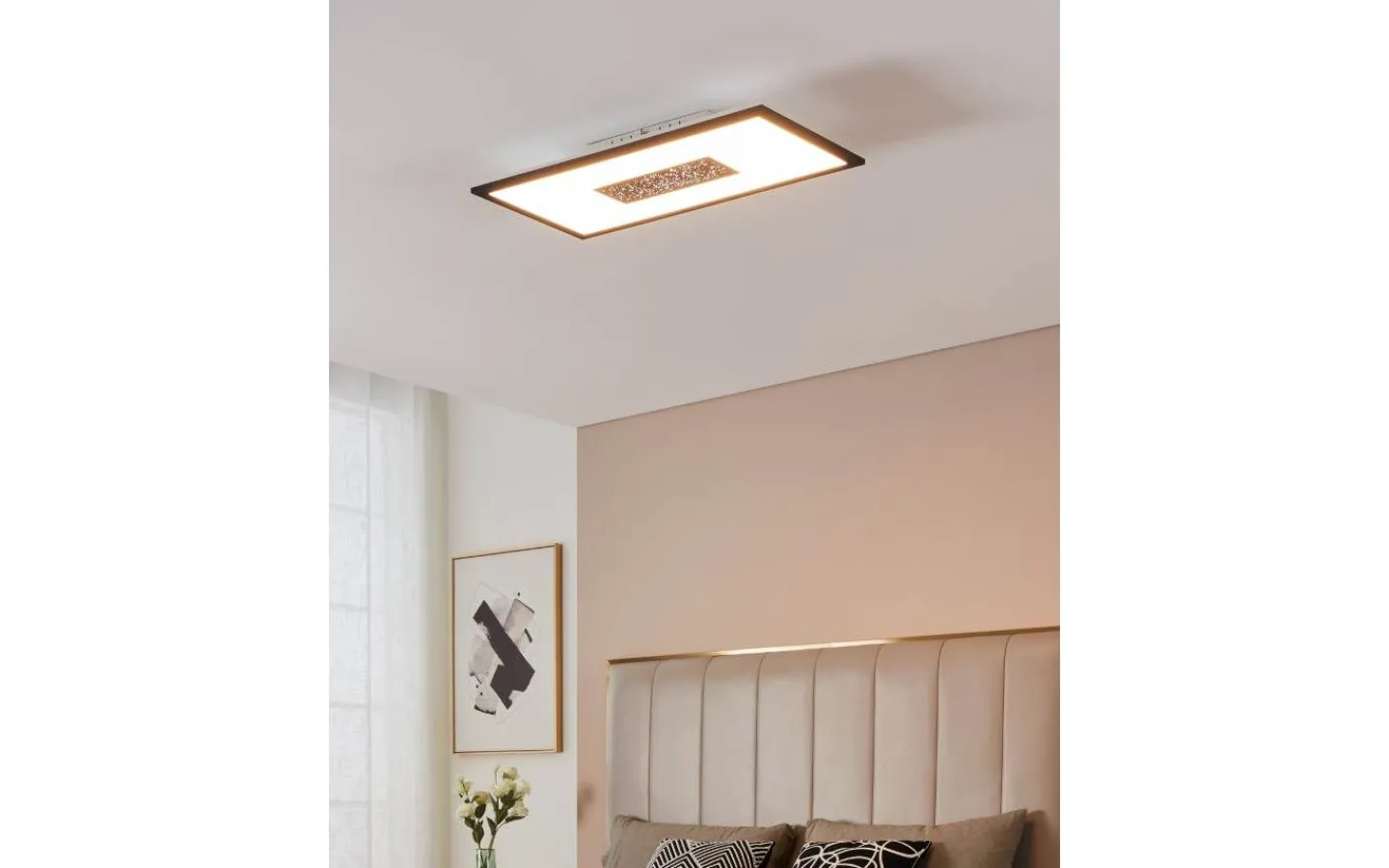 Plafonder-Eglo Marmorata Plafond 59,5cm LED 3000K 26W Vit