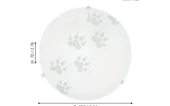 Plafonder-Eglo Mars Plafond Tass Ø25cm Vit