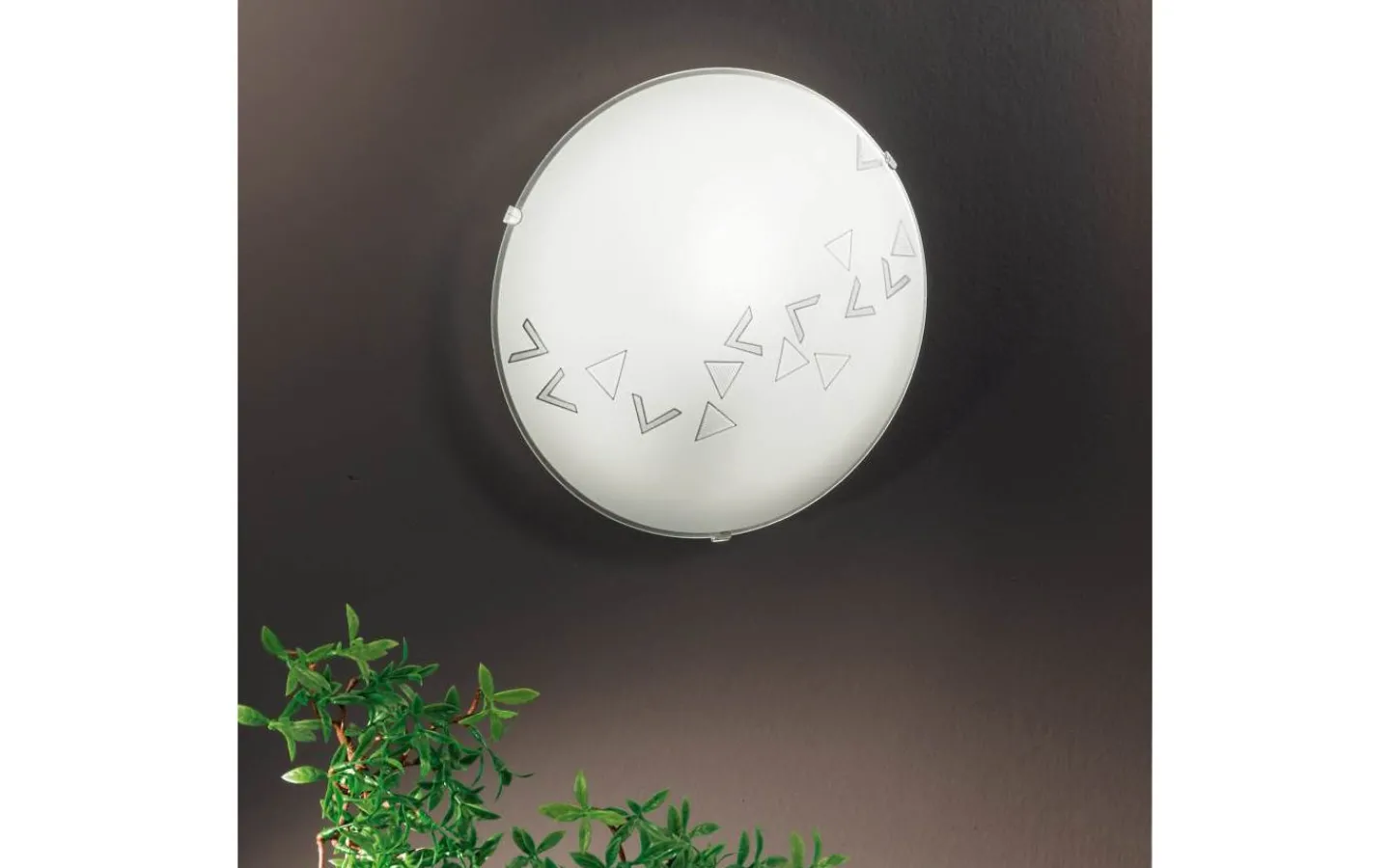 Plafonder < Eglo Mars Plafond Triangel 25cm Vit