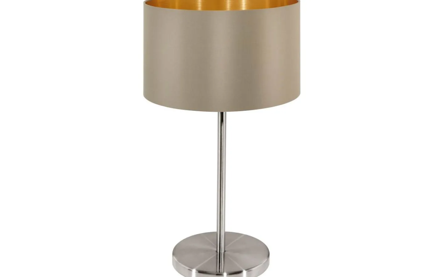 Bordslampor < Eglo Maserlo Bordslampa 42cm Taupe/Guld