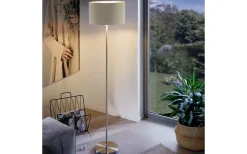 Golvlampor < Eglo Maserlo Golvlampa 151cm Nickel/Taupe