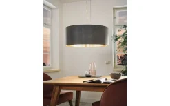 Stora Taklampor Ø50-69 Cm < Eglo Maserlo Taklampa 53cm Grå/Silver