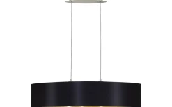 Avlånga Taklampor-Eglo Maserlo Taklampa 100cm Svart/Guld