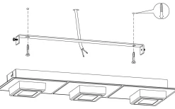 Plafonder < Eglo Masiano Tak/Vägglampa 44cm LED 3000K 9,9W Svart