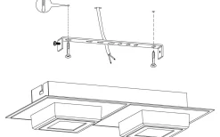 Plafonder-Eglo Masiano Tak/Vägglampa 25cm LED 3000K 6,6W Svart