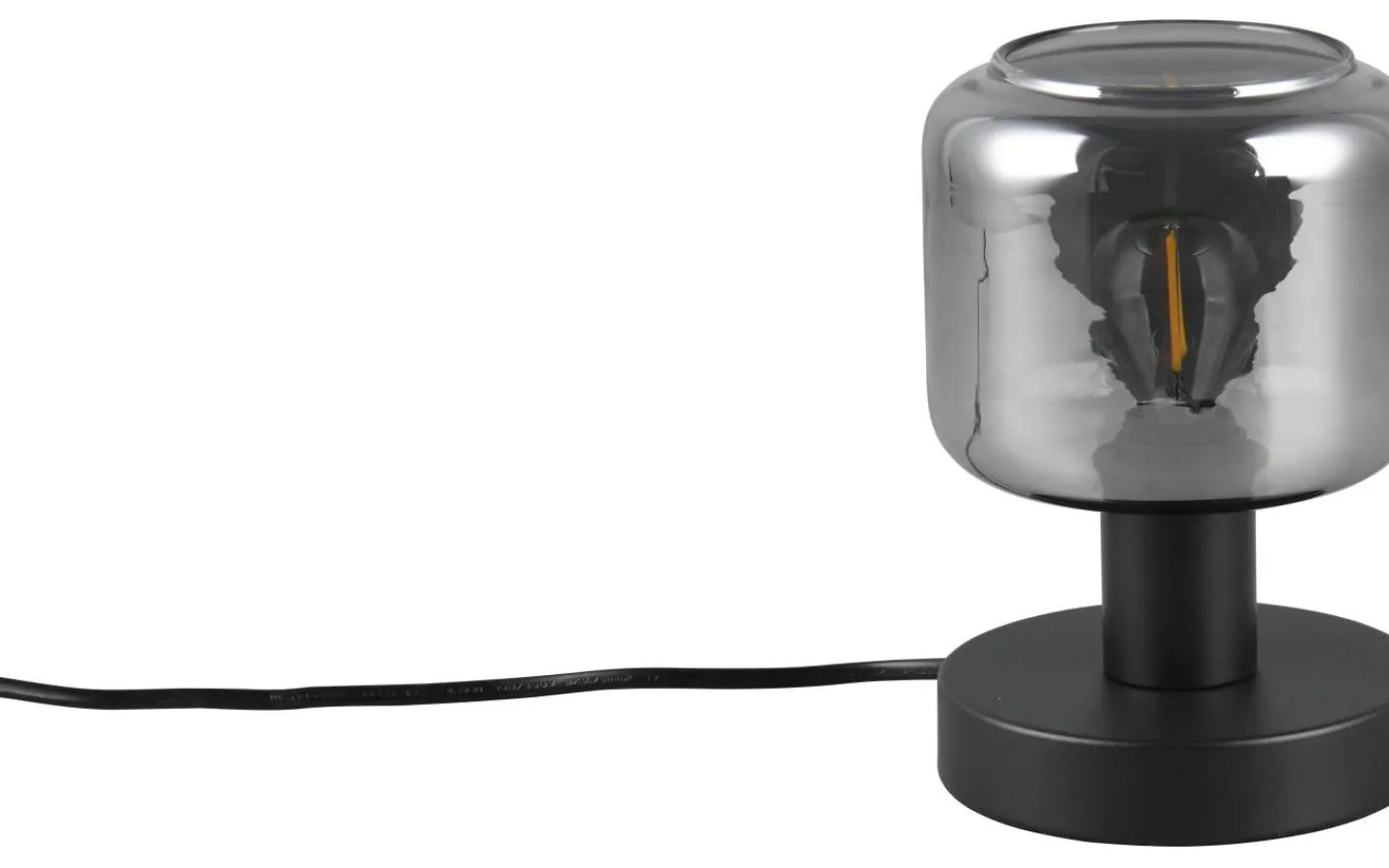 Bordslampor-Trio Lighting Mataro Bordslampa E14 matt svart/rökfärgad