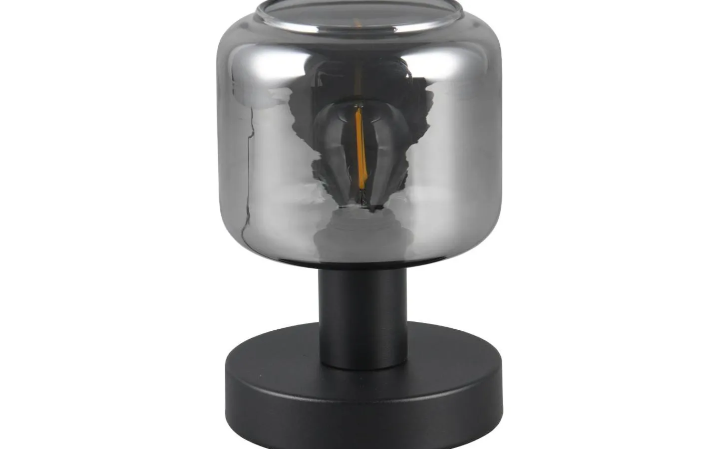Bordslampor-Trio Lighting Mataro Bordslampa E14 matt svart/rökfärgad