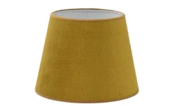 Enfärgade Runda Lampskärmar < Hallbergs Matrix Lampskärm Ø17cm Mustard