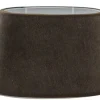 Ovala Lampskärmar-Hallbergs Matrix Oval Lampskärm 20cm Marron