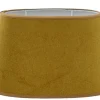 Ovala Lampskärmar-Hallbergs Matrix Oval Lampskärm 20cm Mustard