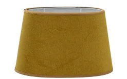 Ovala Lampskärmar-Hallbergs Matrix Oval Lampskärm 20cm Mustard
