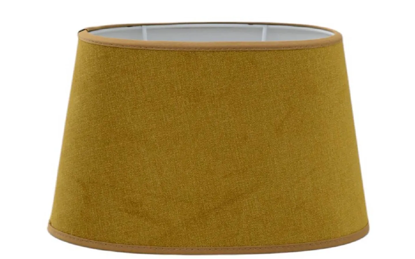 Ovala Lampskärmar-Hallbergs Matrix Oval Lampskärm 20cm Mustard