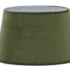 Ovala Lampskärmar-Hallbergs Matrix Oval Lampskärm 25cm Olive