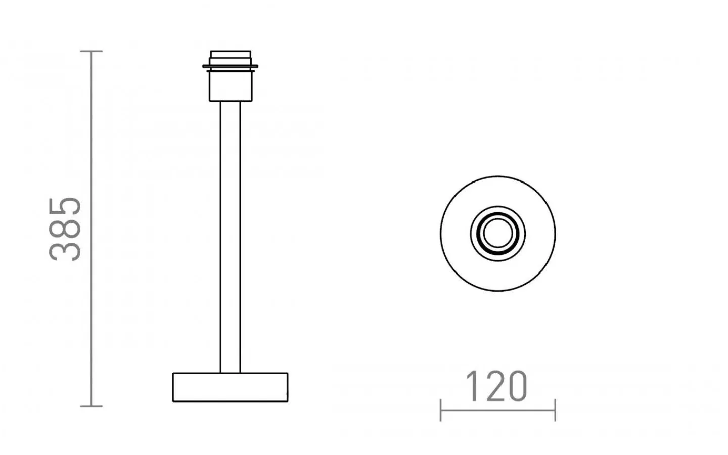 Lampfötter < Rendl Maui Lampfot 39cm Trä
