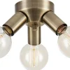 Plafonder < Markslojd Mazzo Plafond 21cm 3L Antikmässing