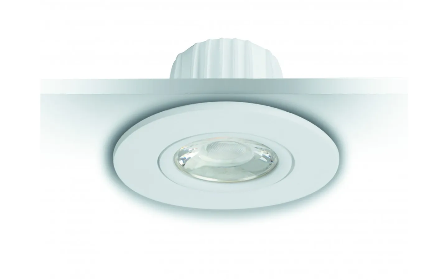 Downlights, Spotlight|230V Led Spotlights < Malmbergs MD-880 Downlight 2700K 4,5W Vit 230V IP21