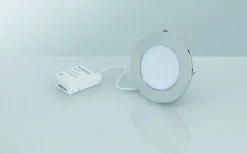 Downlights, Spotlight|230V Led Spotlights-Malmbergs MD-232 Downlight 3000K 3x10W, Krom 230V IP44 3-Pack