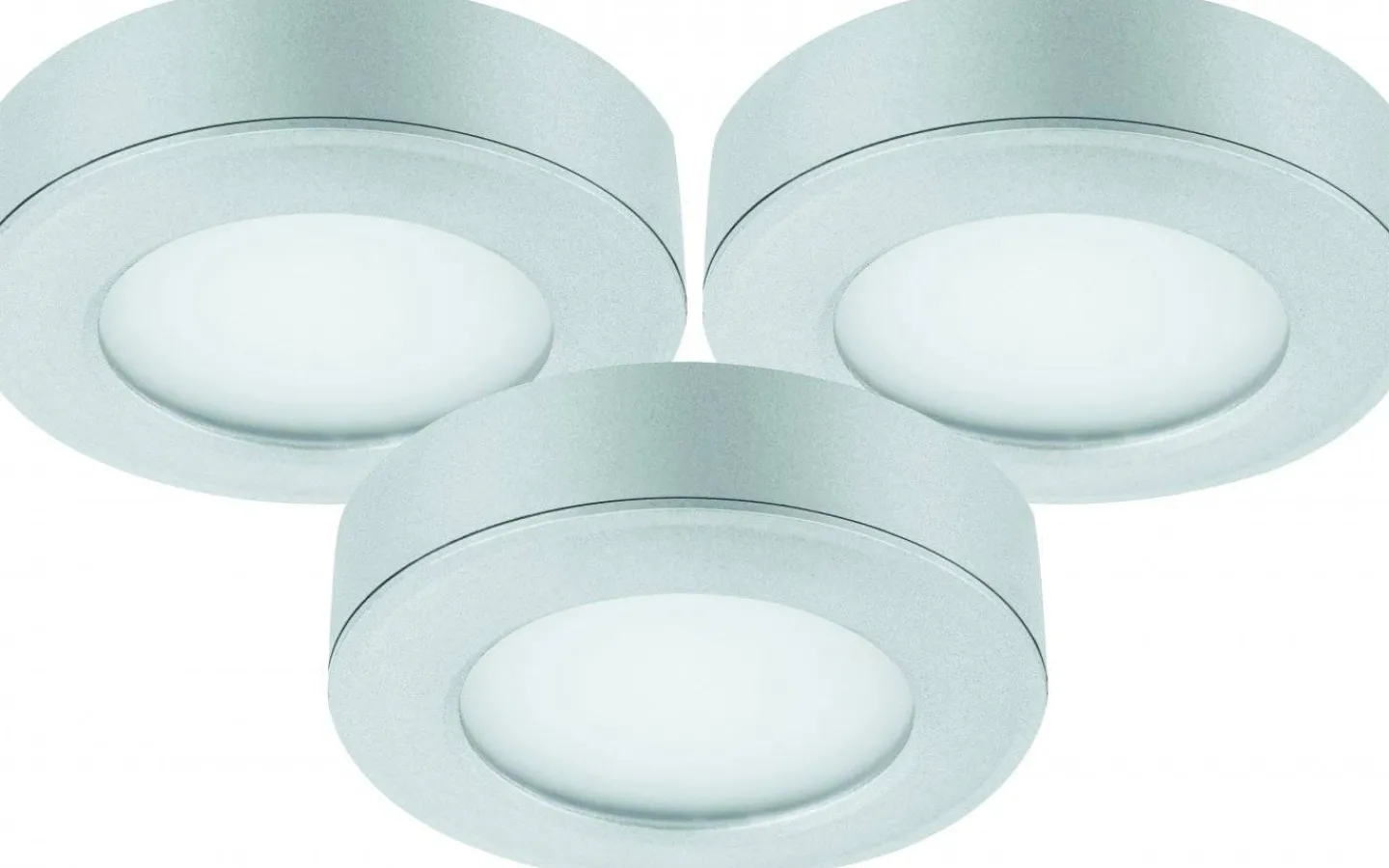 Downlights, Spotlight|Minispotlights & Ledpuckar-Malmbergs MD-209 Downlightset 2700K 3x4W Satin 230V IP21