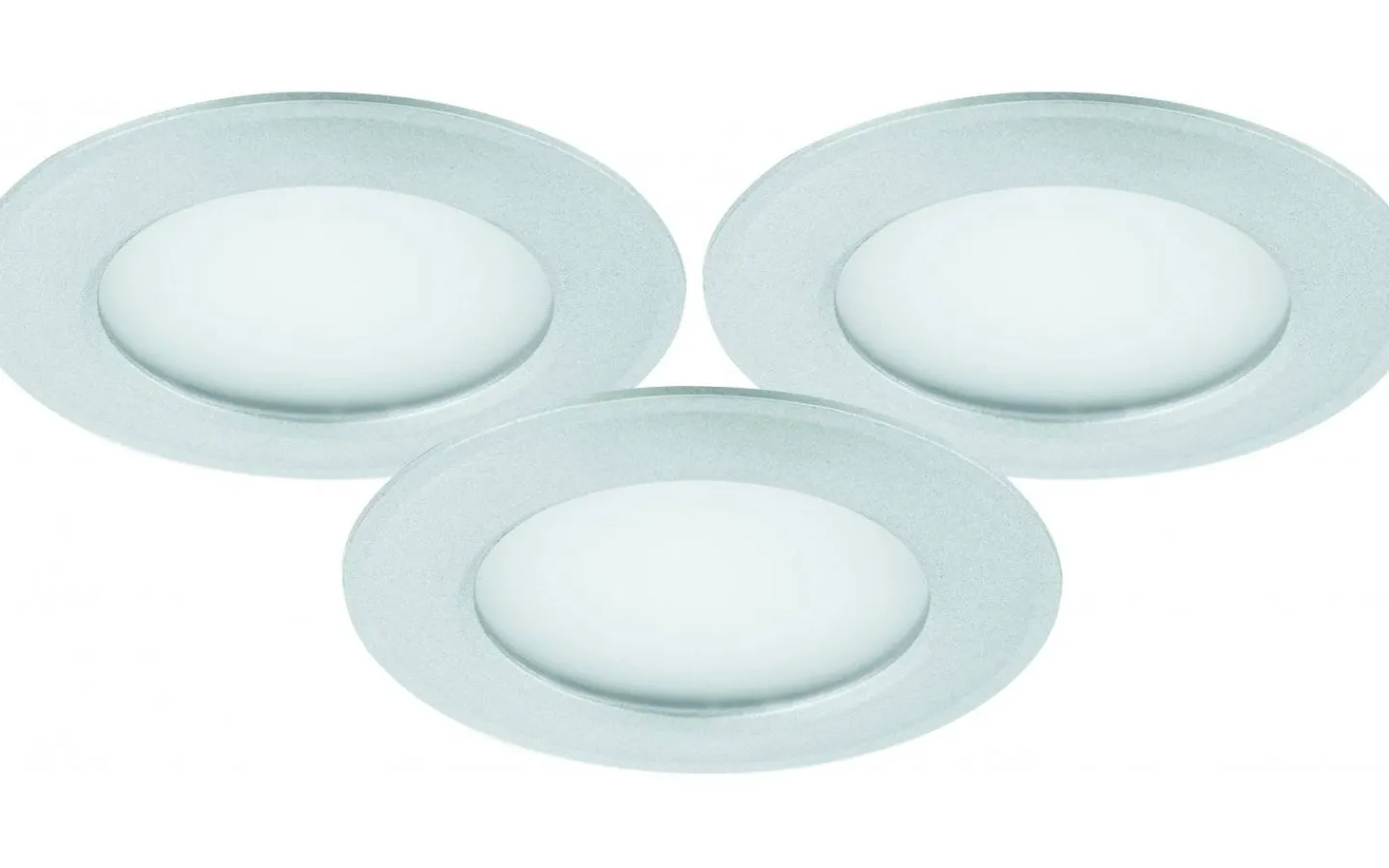 Downlights, Spotlight|Minispotlights & Ledpuckar-Malmbergs MD-209 Downlightset 2700K 3x4W Satin 230V IP21