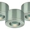Downlights, Spotlight|Minispotlights & Ledpuckar < Malmbergs MD-29 Downlightset 2700K 3x1,6W Satin 230V IP44