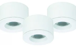 Downlights, Spotlight|Minispotlights & Ledpuckar < Malmbergs MD-29 Downlightset 2700K 3x1,6W Vit 230V IP44