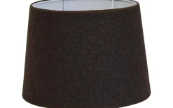 Enfärgade Runda Lampskärmar < Hallbergs Melton Ull Lampskärm Ø35cm Brun