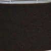 Ovala Lampskärmar-Hallbergs Melton Ull Oval Lampskärm 20cm Brun
