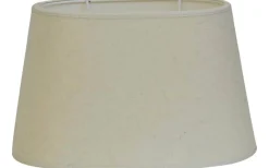 Ovala Lampskärmar-Hallbergs Melton Ull Oval Lampskärm 20cm Offwhite